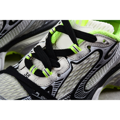 BALENCIAGA 3 - L - White Fluo Yellow Sneakers - Black Unisex Streetwear Limited Edition - Introducing the BALENCIAGA 3XL x White Black Fluo Yellow, a dynamic fusion of modern design