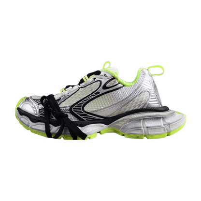 BALENCIAGA 3 - L - White Fluo Yellow Sneakers - Black Unisex Streetwear Limited Edition - Introducing the BALENCIAGA 3XL x White Black Fluo Yellow, a dynamic fusion of modern design
