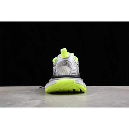 BALENCIAGA 3 - L - White Fluo Yellow Sneakers - Black Unisex Streetwear Limited Edition - Introducing the BALENCIAGA 3XL x White Black Fluo Yellow, a dynamic fusion of modern design