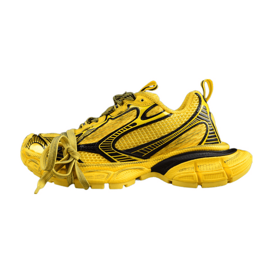 BALENCIAGA 3 - L - Yellow Sneakers - Black Unisex Streetwear Limited Edition - Introducing the BALENCIAGA 3XL x Yellow Black, a bold fusion of style and functionality. These