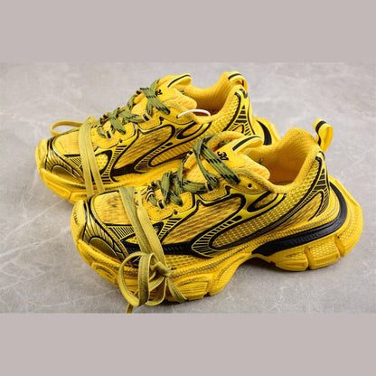 BALENCIAGA 3 - L - Yellow Sneakers - Black Unisex Streetwear Limited Edition - Introducing the BALENCIAGA 3XL x Yellow Black, a bold fusion of style and functionality. These