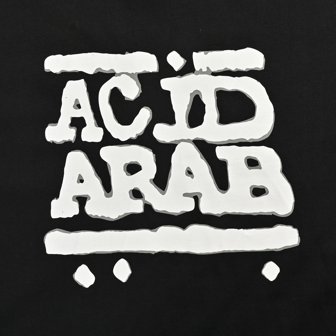 Camiseta negra Balenciaga Acid Arab
