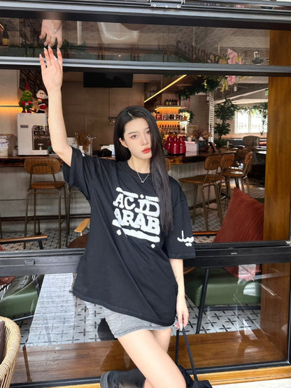 Camiseta negra Balenciaga Acid Arab