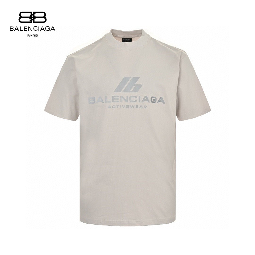 Balenciaga Activewear T-shirt (light Beige) Unisex Streetwear Limited Edition - The Balenciaga Activewear T-Shirt in light beige is a perfect blend of style and functionality.