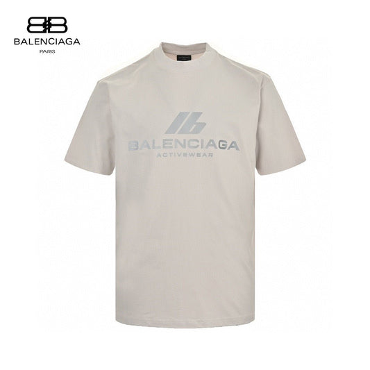 Balenciaga Activewear T-shirt (light Beige) Unisex Streetwear Limited Edition - The Balenciaga Activewear T-Shirt in light beige is a perfect blend of style and functionality.