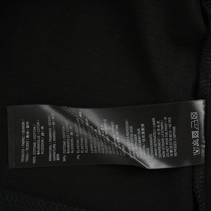 Camiseta Balenciaga con estampado integral del logo (negra)