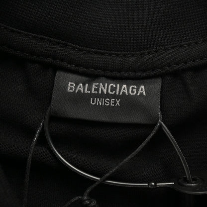 Camiseta Balenciaga con estampado integral del logo (negra)