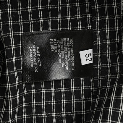 Chemise à carreaux à logo intégral de Balenciaga
