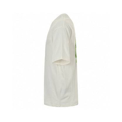 Balenciaga Bb Logo T-shirt - White Unisex Streetwear Limited Edition - This Balenciaga T-Shirt in white features a striking green BB logo design on the front.