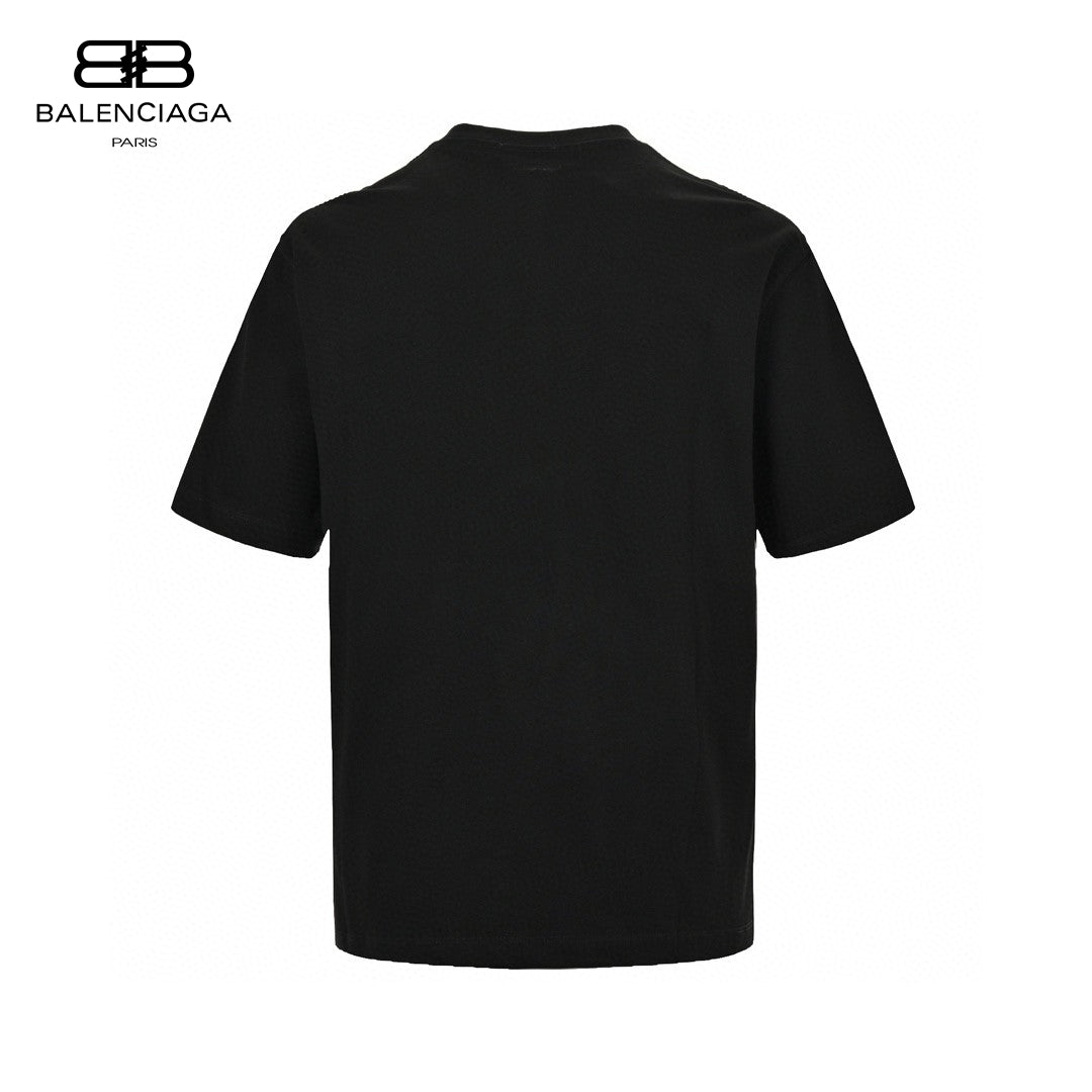 Camiseta Balenciaga con logo BB (negra)