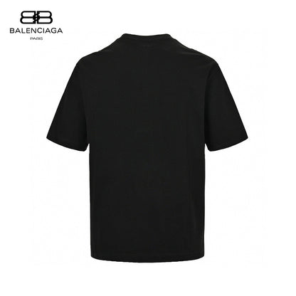 Camiseta Balenciaga con logo BB (negra)