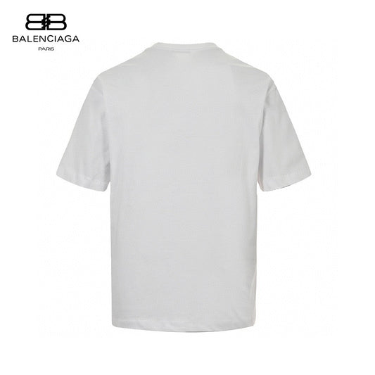 Balenciaga Bb Logo T-shirt (white) Unisex Streetwear Limited Edition - Step up your streetwear game with the Balenciaga BB Logo T-Shirt in white. Crafted from