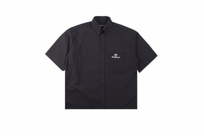 Balenciaga 'be Different' Campaign Shirt - Black Unisex Streetwear Limited Edition - This sophisticated black shirt from Balenciaga is part of their 'Be Different' campaign, emphasizing individuality