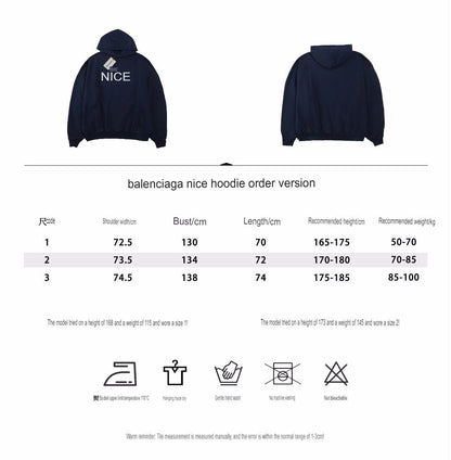 Sudadera con capucha 'Be Nice' de Balenciaga