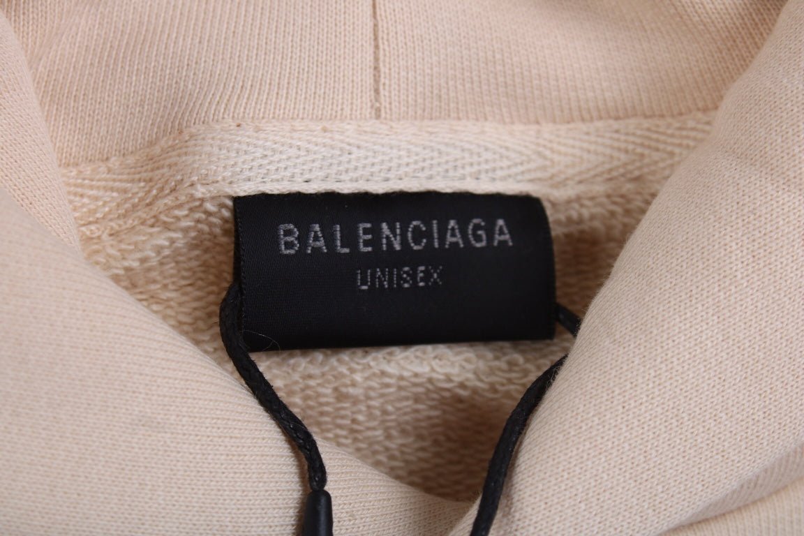 Sudadera Balenciaga Beige Multilogo