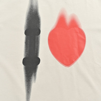 Balenciaga T-shirt With Abstract Graphic - Beige Unisex Streetwear Limited Edition - <span>Artistic and modern. Features an abstract graphic design. Made from high-quality fabric. Perfect for casual