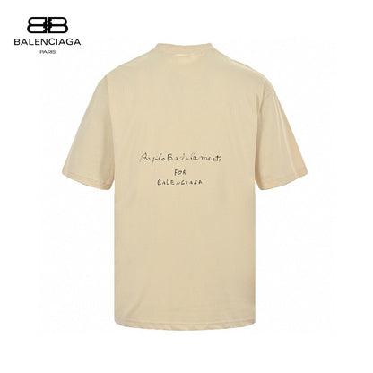 T-shirt beige Balenciaga avec notes de musique