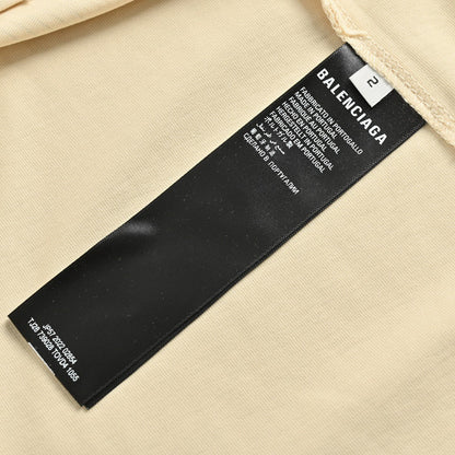 T-shirt beige Balenciaga avec notes de musique