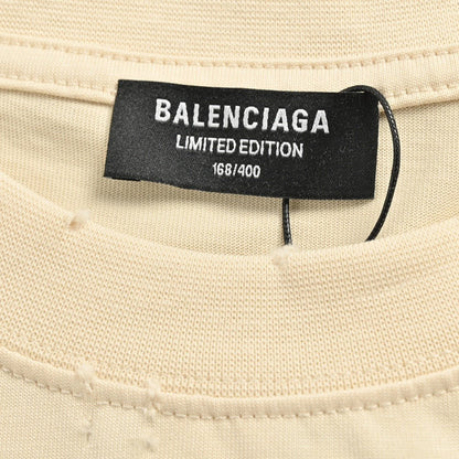 T-shirt beige Balenciaga avec notes de musique