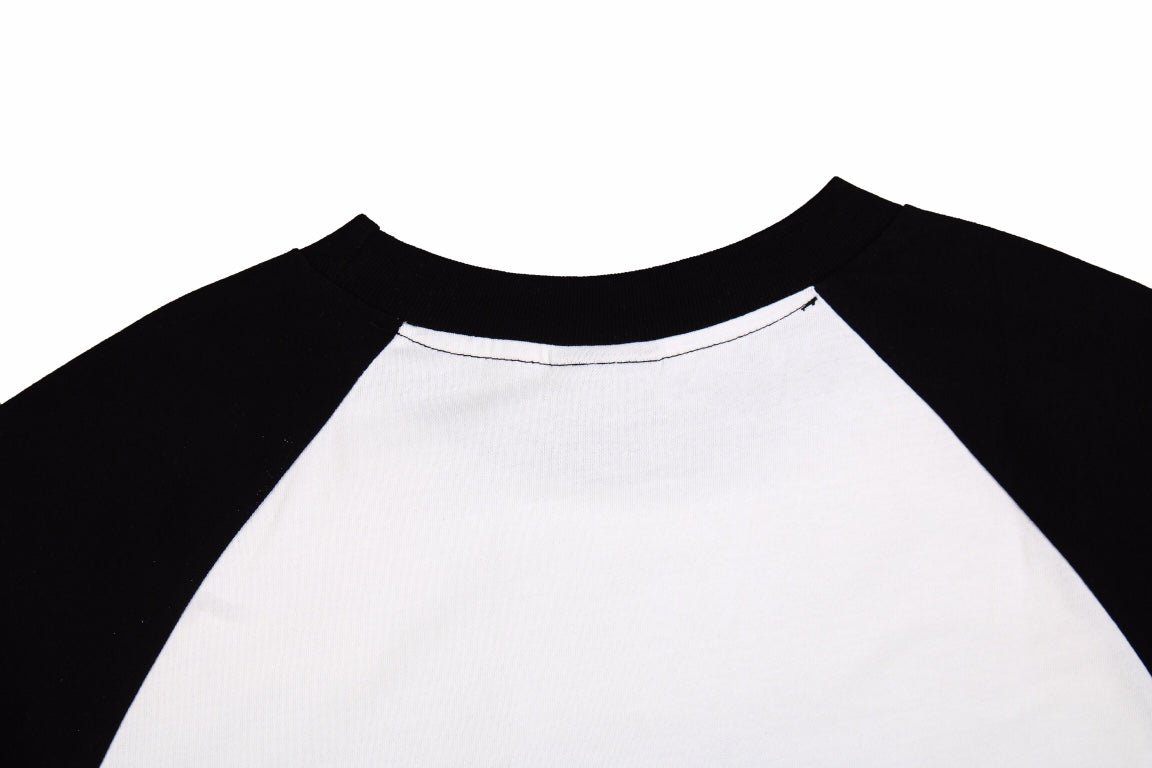 BALENCIAGA Logo Print T-shirt White - Black Unisex Streetwear Limited Edition - The BALENCIAGA LOGO PRINT T-SHIRT BLACK WHITE - REPLICA blends luxury minimalism with bold branding