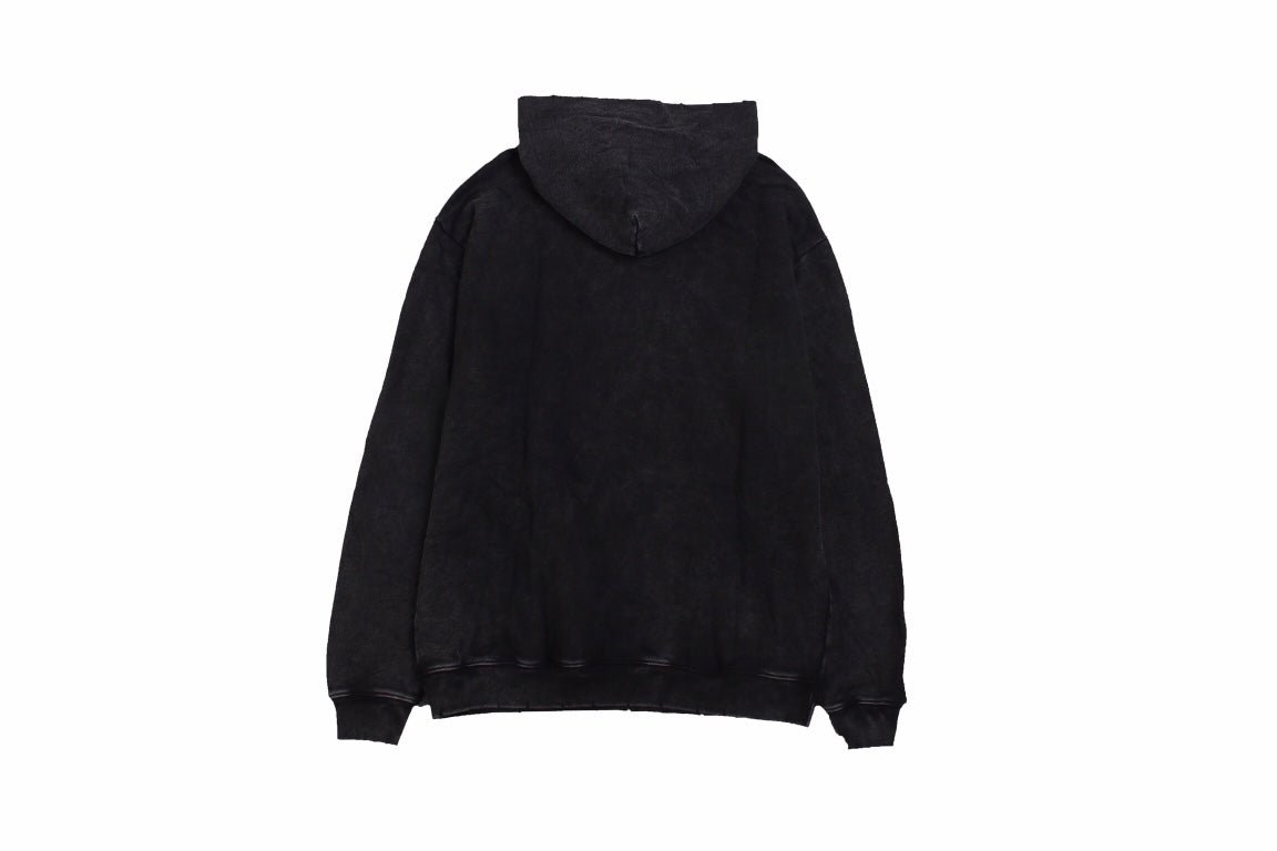 Balenciaga Crest Hoodie - Black Unisex Streetwear Limited Edition - This Balenciaga hoodie features a prominent crest design in red and gold, highlighting the brand's