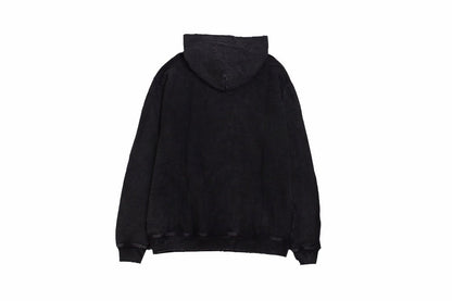 Balenciaga Crest Hoodie - Black Unisex Streetwear Limited Edition - This Balenciaga hoodie features a prominent crest design in red and gold, highlighting the brand's