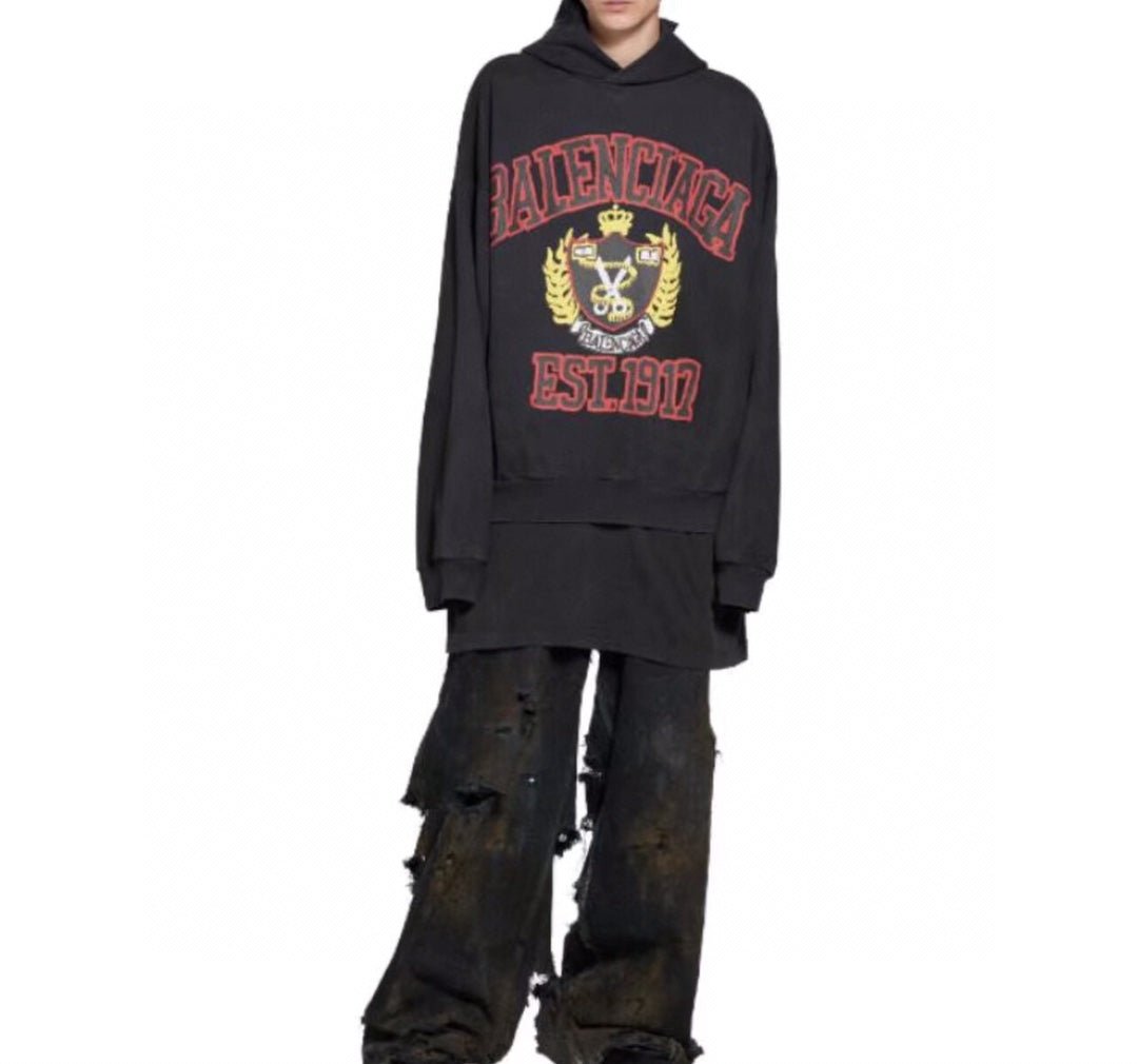 Sudadera con capucha Balenciaga Black Crest