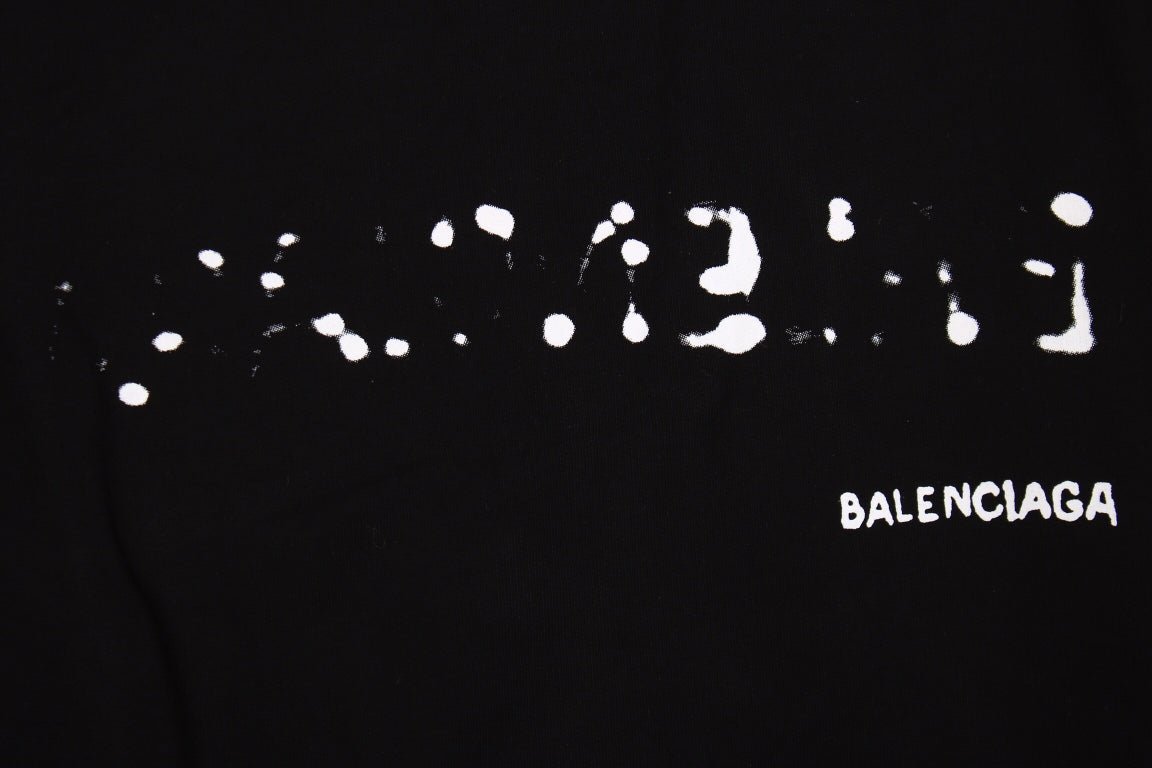 Sudadera Balenciaga negra con logo distorsionado