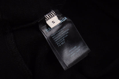 Sudadera Balenciaga negra con logo distorsionado