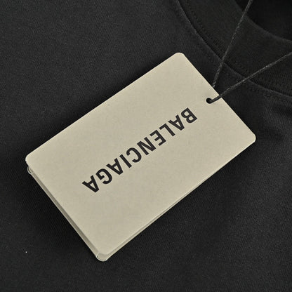 Camiseta gráfica negra de Balenciaga