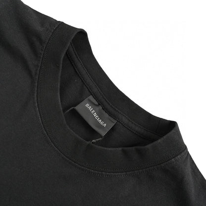 Camiseta gráfica negra de Balenciaga