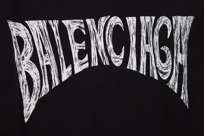 Balenciaga Hoodie - Black Unisex Streetwear Limited Edition - This Balenciaga hoodie features a classic, minimalist black design. It includes a drawstring hood and