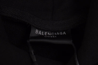 Sudadera Balenciaga negra con múltiples logotipos 