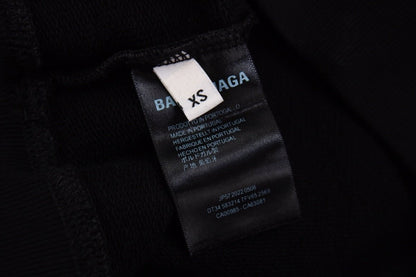 Sudadera Balenciaga negra con múltiples logotipos 
