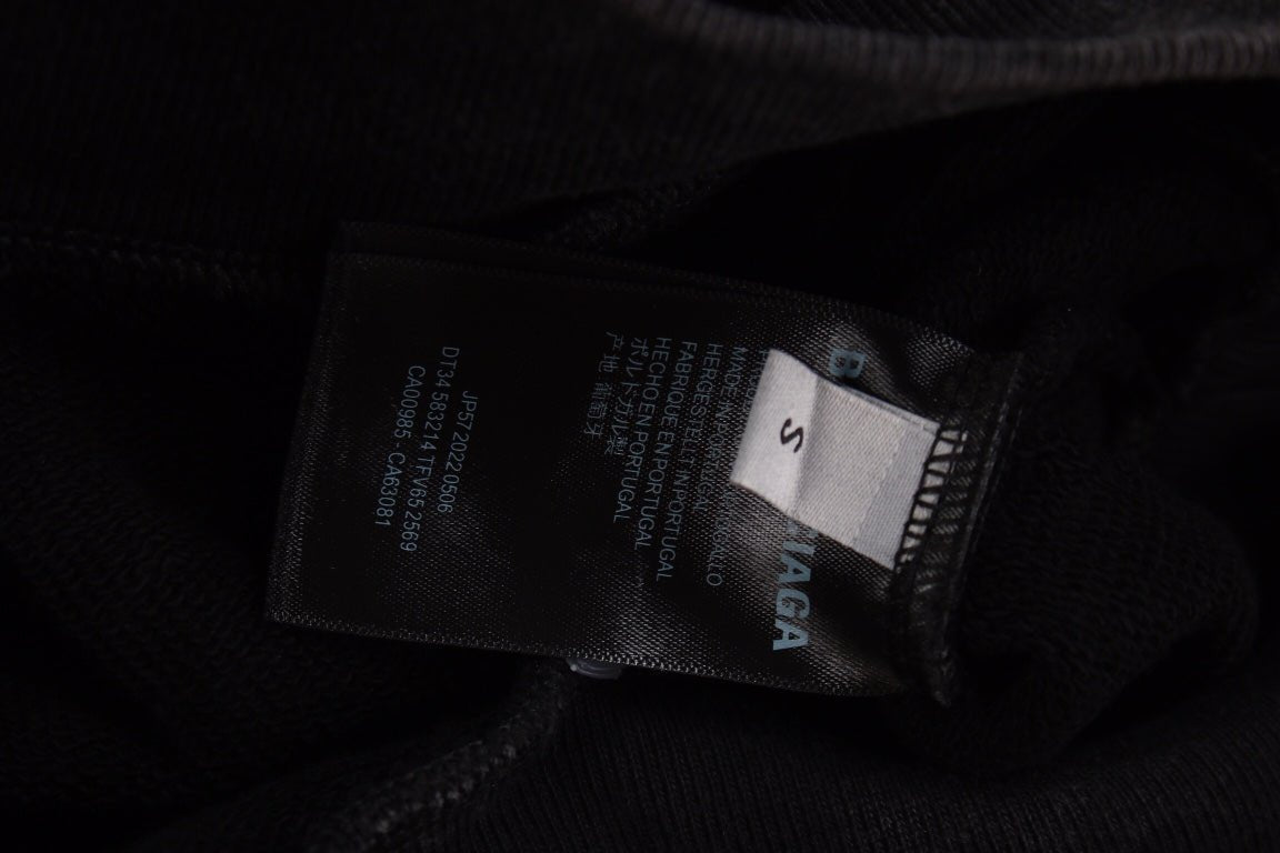 Sudadera negra oversize de Balenciaga