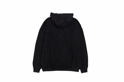 Balenciaga Oversized Hoodie - Black Unisex Streetwear Limited Edition - This Balenciaga hoodie features an oversized fit with a minimalist yet striking design. The black