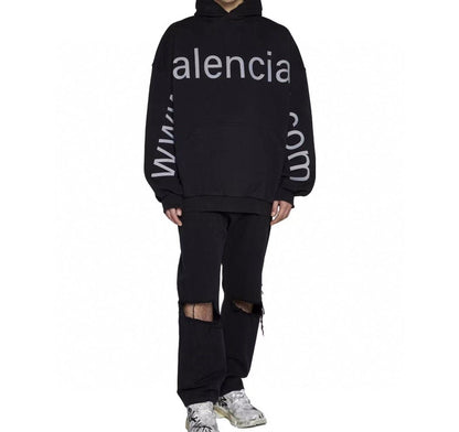 Sudadera negra oversize de Balenciaga