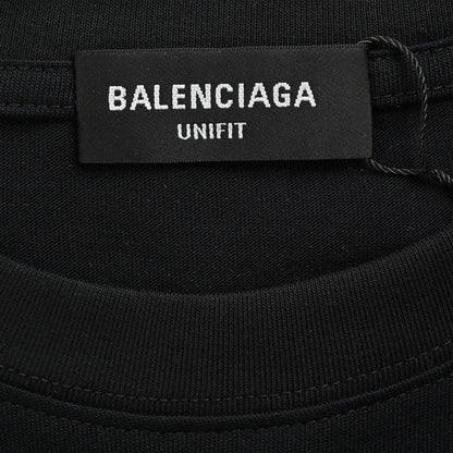 T-shirt noir Balenciaga avec motif graphique audacieux