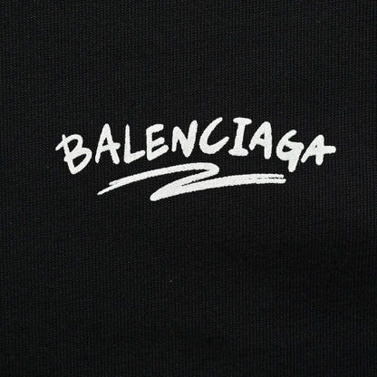 T-shirt noir Balenciaga avec motif graphique audacieux