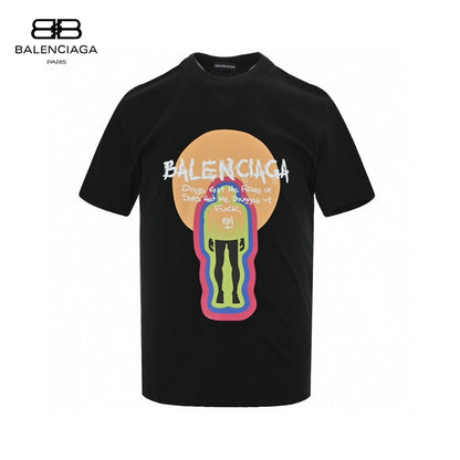 Balenciaga T-shirt With Graphic Design - Black Unisex Streetwear Limited Edition - <span>Edgy and artistic. Features bold graphic design with text. Made from high-quality fabric. Perfect for