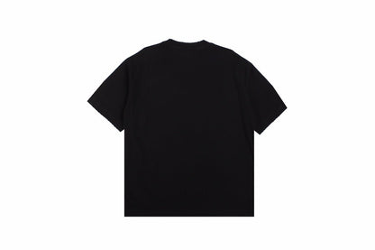 BALENCIAGA Metallic Design T-shirt - Black Unisex Streetwear Limited Edition - The BALENCIAGA METALLIC DESIGN T-SHIRT BLACK - REPLICA merges luxury streetwear with a futuristic edge