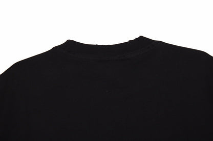 BALENCIAGA Metallic Design T-shirt - Black Unisex Streetwear Limited Edition - The BALENCIAGA METALLIC DESIGN T-SHIRT BLACK - REPLICA merges luxury streetwear with a futuristic edge