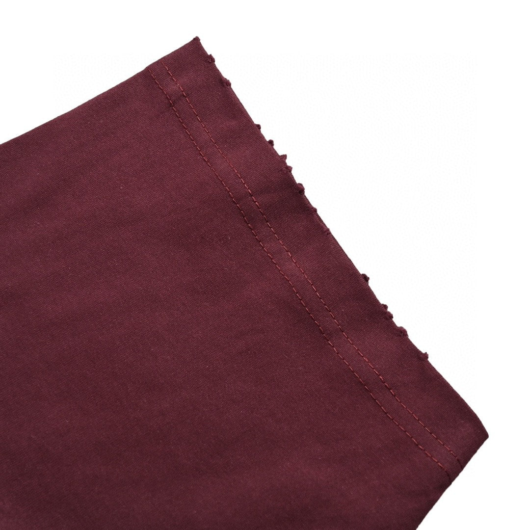 Balenciaga Burgundy Logo T-shirt Unisex Streetwear Limited Edition - <span>This Balenciaga t-shirt comes in a rich burgundy color, featuring a bold, oversized logo print