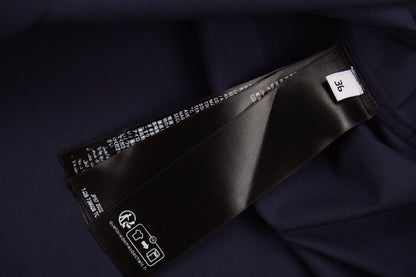 CHEMISE À MOTIFS LOGO À MANCHES LONGUES ET À BOUTONS, BLEU MARINE, DE BALENCIAGA