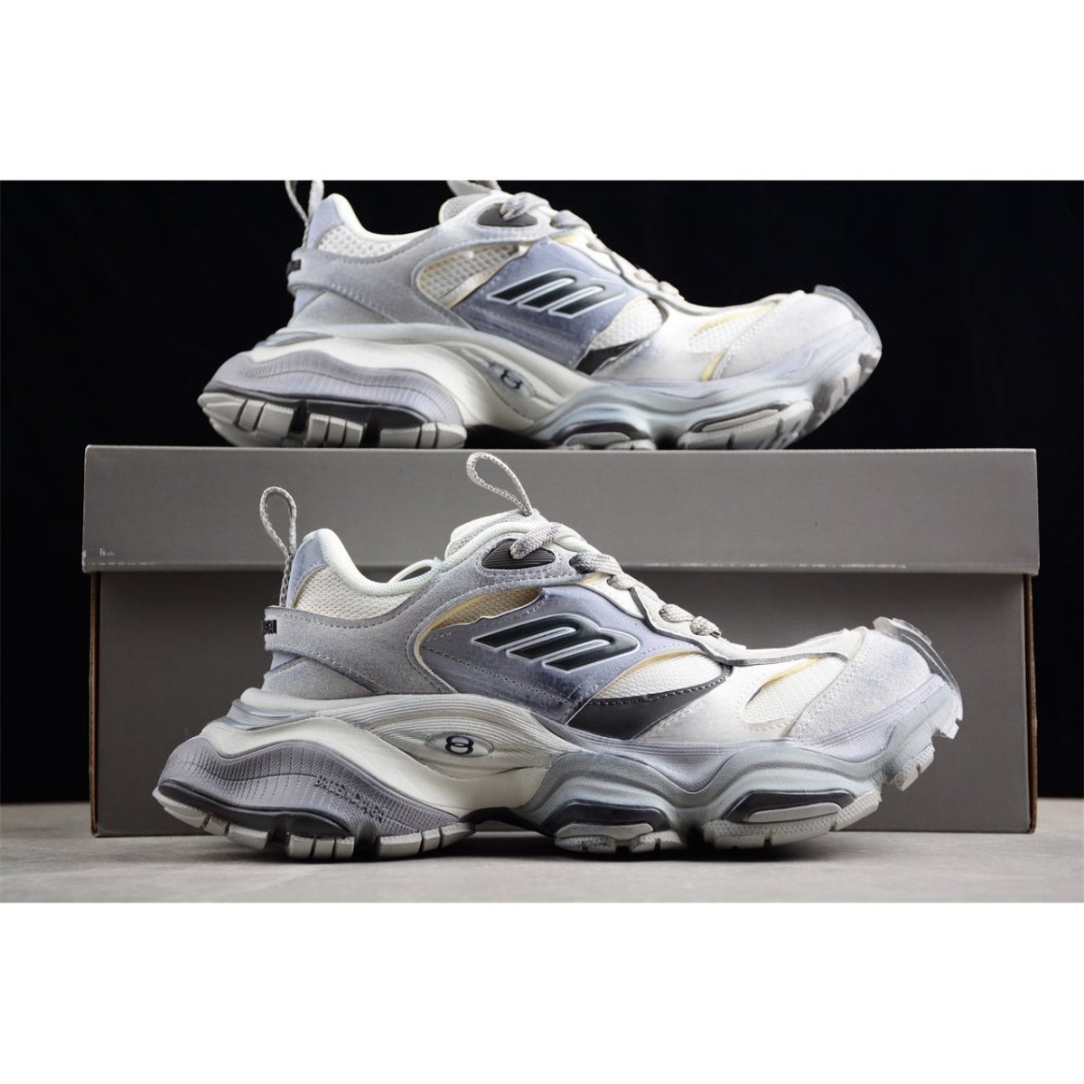 BALENCIAGA Cargo - All Sneakers - Grey Unisex Streetwear Limited Edition - Introducing the BALENCIAGA Cargo in All Grey, a perfect blend of utility and contemporary style.