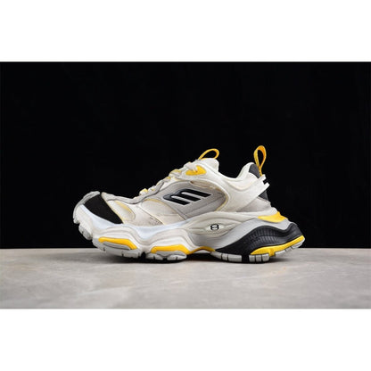 BALENCIAGA Cargo - Grey Yellow Sneakers - Black Unisex Streetwear Limited Edition - Introducing the BALENCIAGA Cargo x Grey Black Yellow, a dynamic blend of utilitarian functionality and