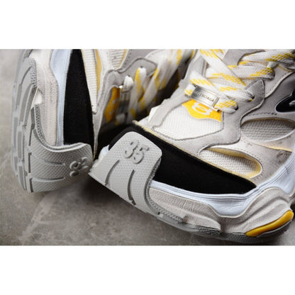 BALENCIAGA Cargo - Grey Yellow Sneakers - Black Unisex Streetwear Limited Edition - Introducing the BALENCIAGA Cargo x Grey Black Yellow, a dynamic blend of utilitarian functionality and