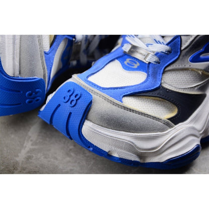 BALENCIAGA Cargo - Grey Blue Sneakers - White Unisex Streetwear Limited Edition - The BALENCIAGA Cargo x White Grey Blue sneakers are a striking addition to the Cargo