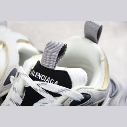 BALENCIAGA Cargo - Grey Red Sneakers - White Unisex Streetwear Limited Edition - The Balenciaga Cargo x White Grey Red sneakers offer a dynamic blend of utilitarian design