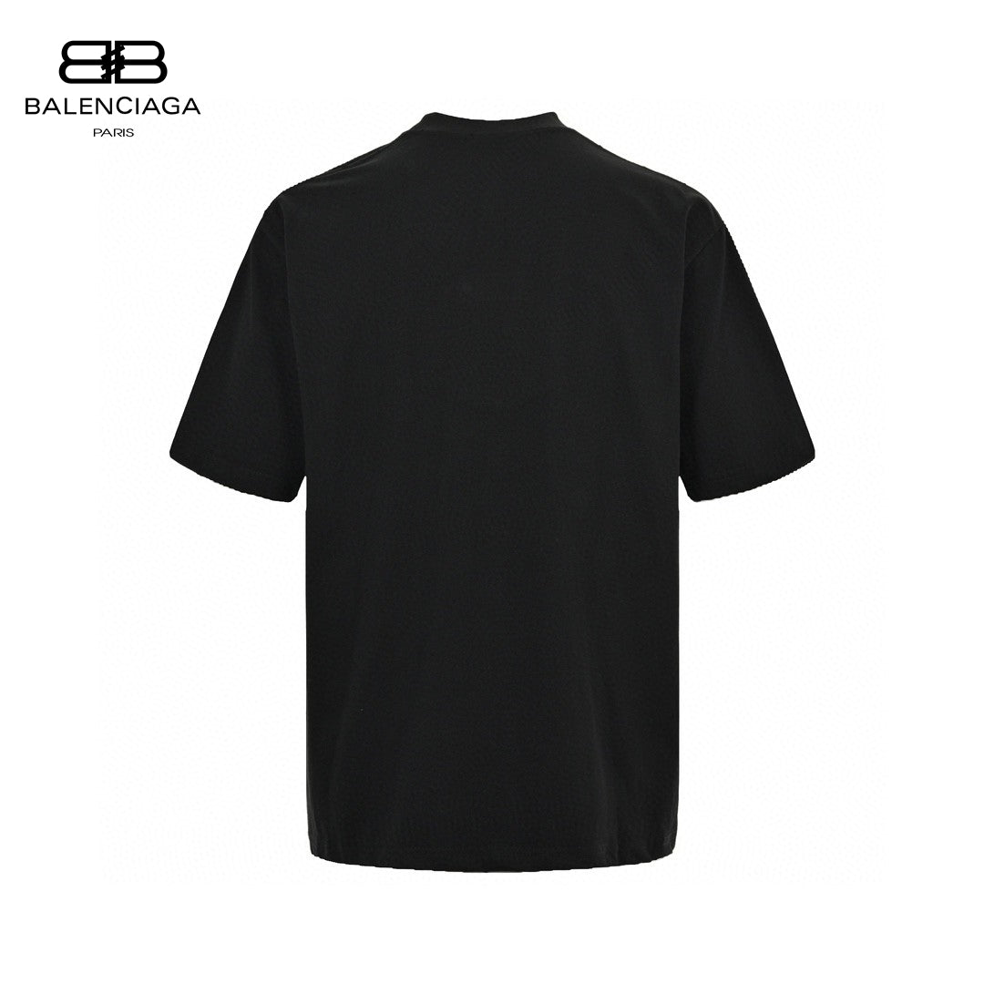 Balenciaga Cd Graphic T-shirt - Black Unisex Streetwear Limited Edition - <span>This Balenciaga t-shirt features a unique CD graphic with 'Happy Valentine' text on the chest.